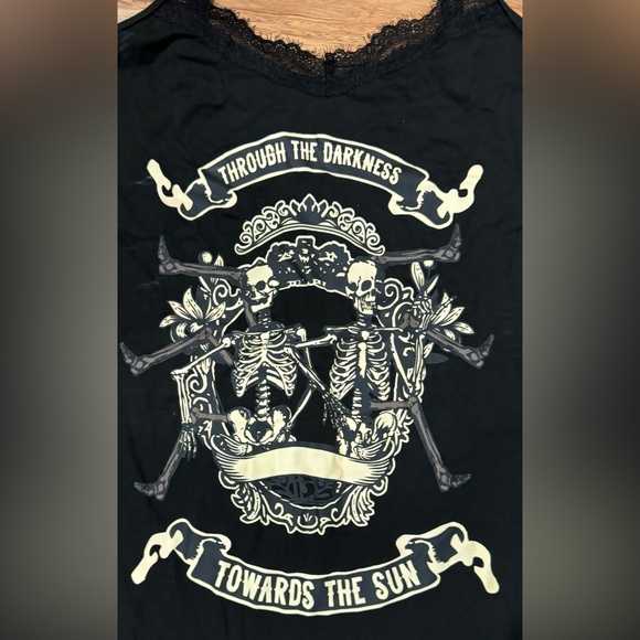 Skull Lace Cami Dress - Picture 3 of 6